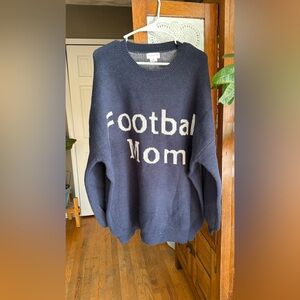 Chic Soul Blue and White Knit Sweater NWOT